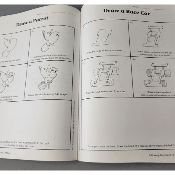 Following Directions Grades 5-6 Workbook Linda Schwartz Skill Building PB Book - Picture 4 of 16